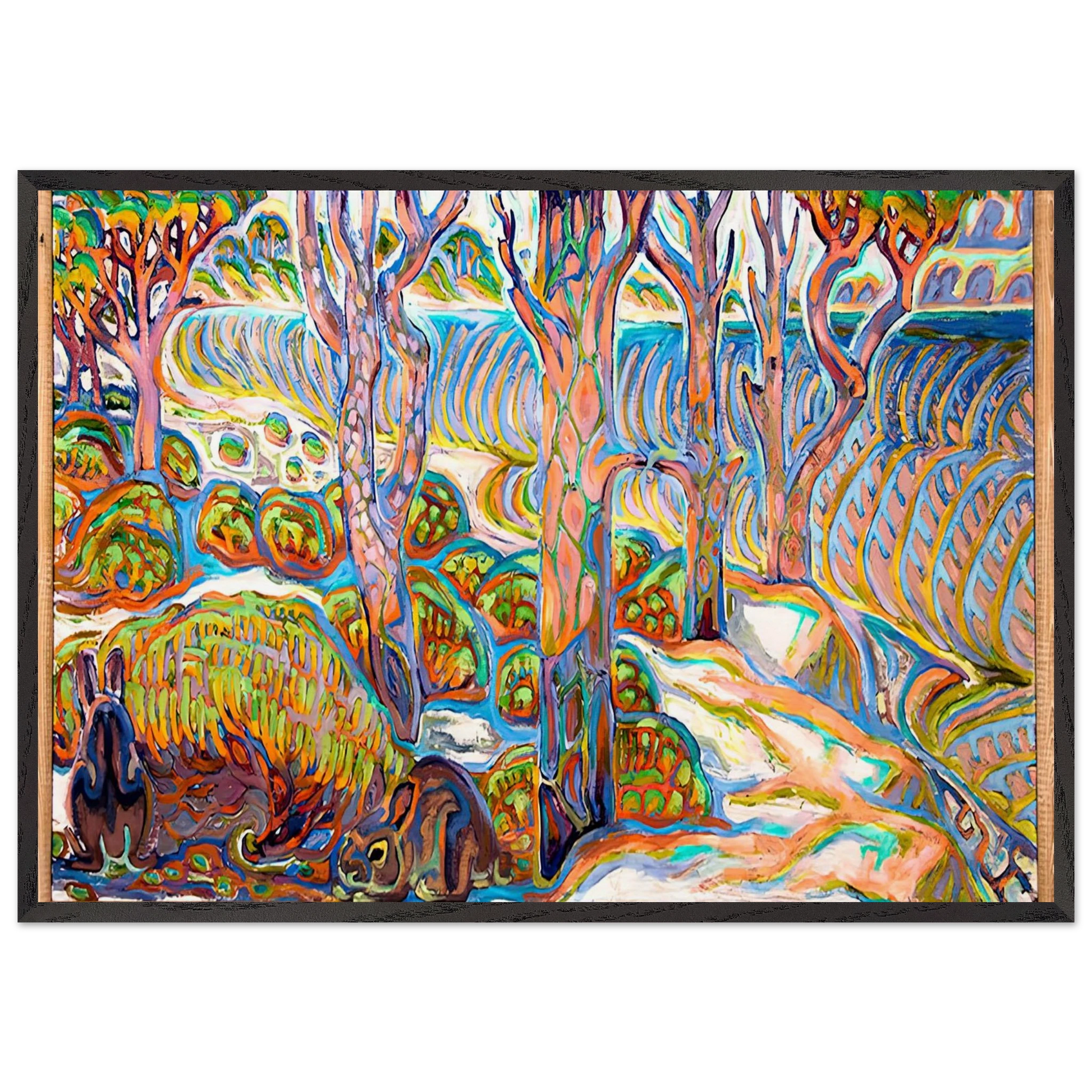 Walter Anderson N11 - Walter Inglis Anderson Framed Art Print – Black Wooden Frame - Default Title - -Framed Art Print