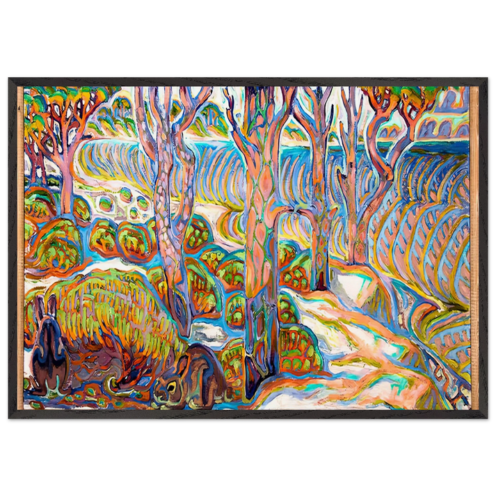 Walter Anderson N11 - Walter Inglis Anderson 70x100 cm / 28x40 inches Framed Art Print – Black Wooden Frame | Walter Anderson Prints