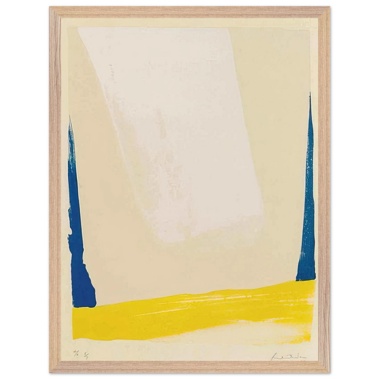 Helen Frankenthaler - White Portal - 1967 Wall art - A2 (42 x 59.4  cm) - Fine Art Poster - -