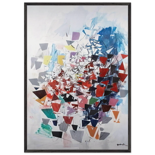 Soaring I - 1994 - Robert Goodnough Framed Art Print – Black Wooden Frame - Default Title - -Framed Art Print