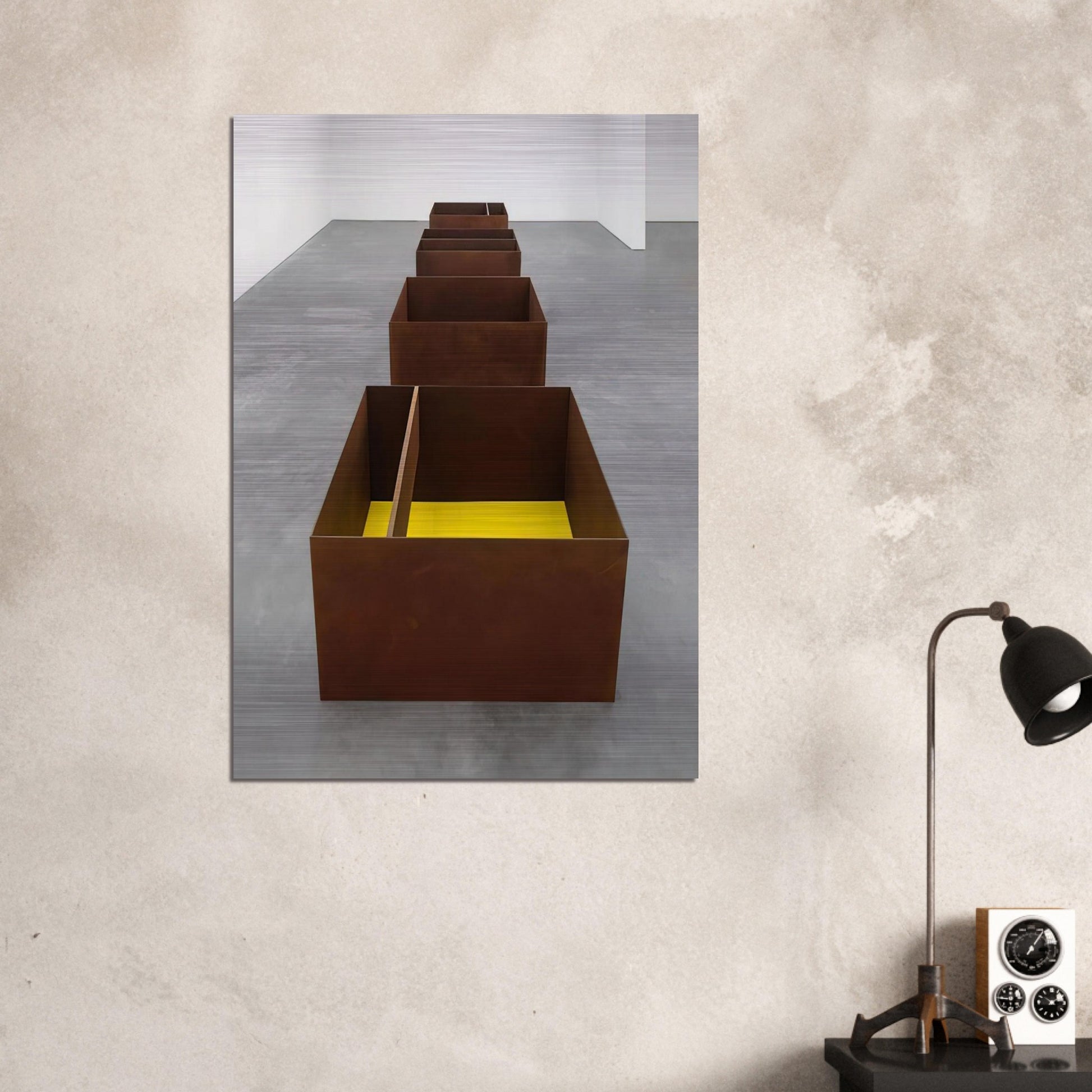 Untitled JUDDO0511-JUDDO0514 - 1989 - Donald Judd Brushed Aluminum Print - 70x100 cm / 28x40 inches | Donald Judd Aluminum Print | Donald Judd Prints