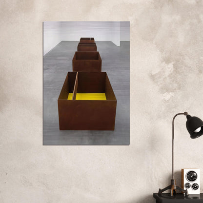 Untitled JUDDO0511-JUDDO0514 - 1989 - Donald Judd Brushed Aluminum Print - 70x100 cm / 28x40 inches | Donald Judd Aluminum Print | Donald Judd Prints