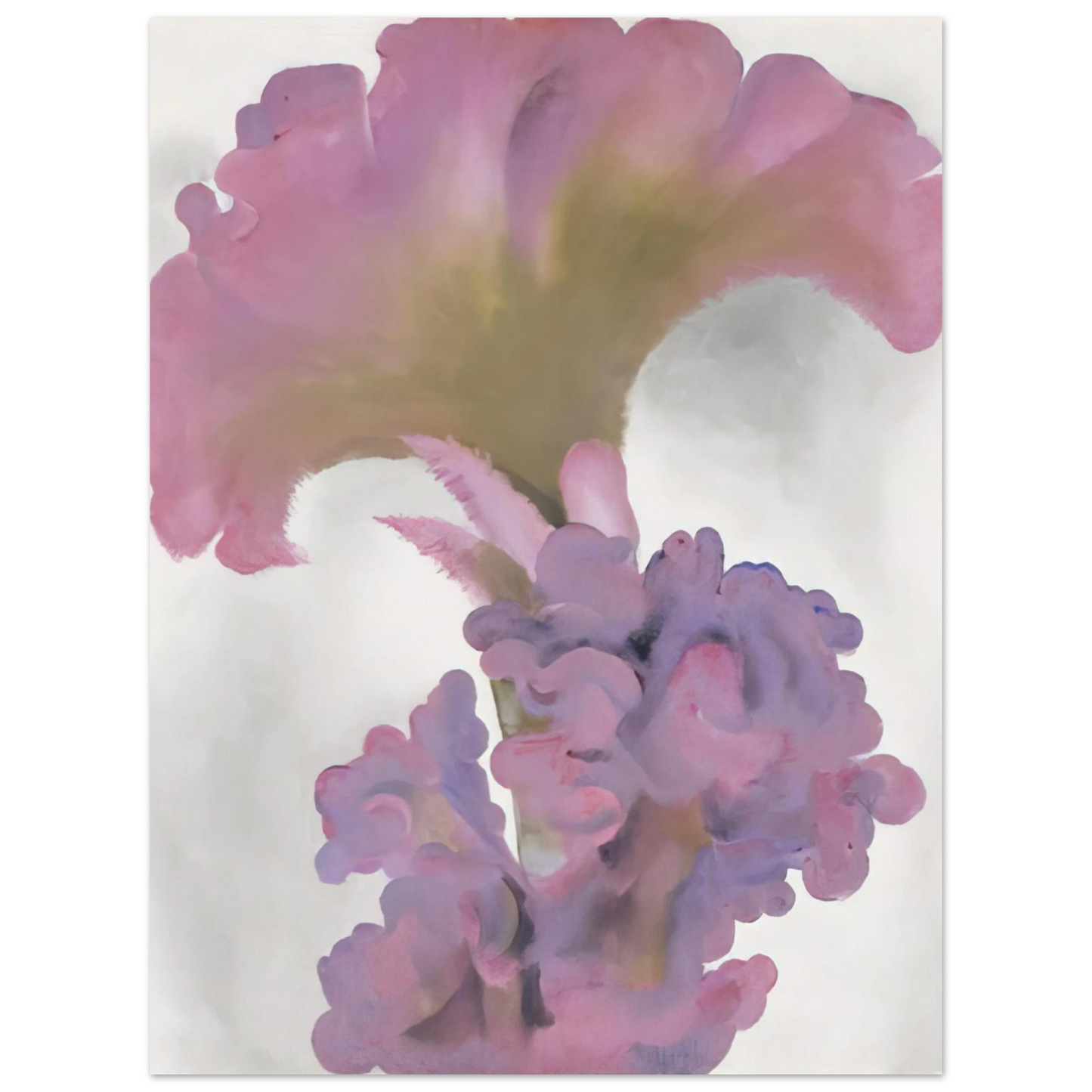 Georgia O'Keeffe - Coxcomb Fine Art Poster - 13x18 cm / 5x7 inches