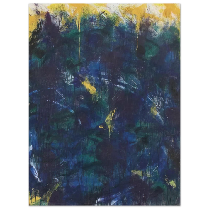 Norman Bluhm - Green Frost - 1957  75x100 cm / 30x40inches Fine Art Poster