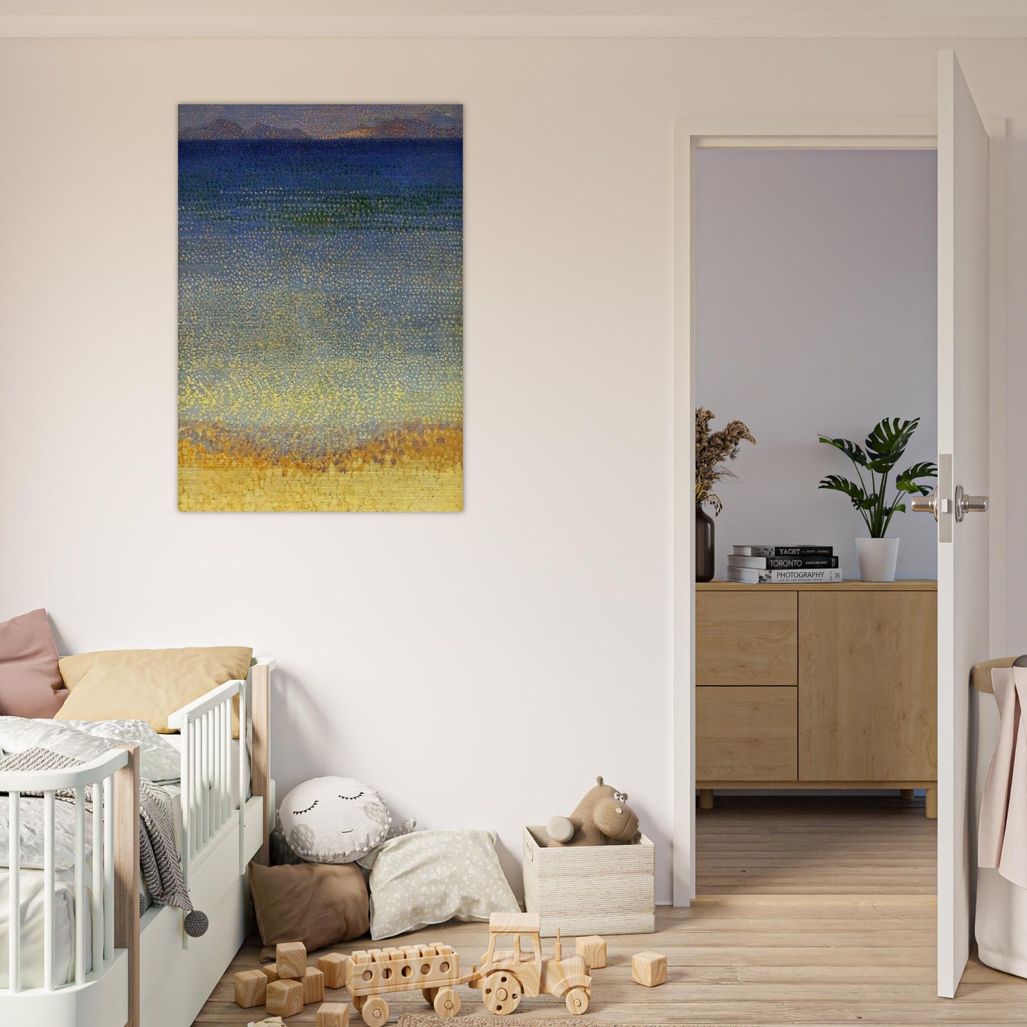 The Iles d'Or The Iles d'Hyeres, Var - Henri-Edmond Cross Brushed Aluminum Print - 70x100 cm / 28x40 inches | Henri-Edmond Cross Aluminum Print | Henri-Edmond Cross Prints