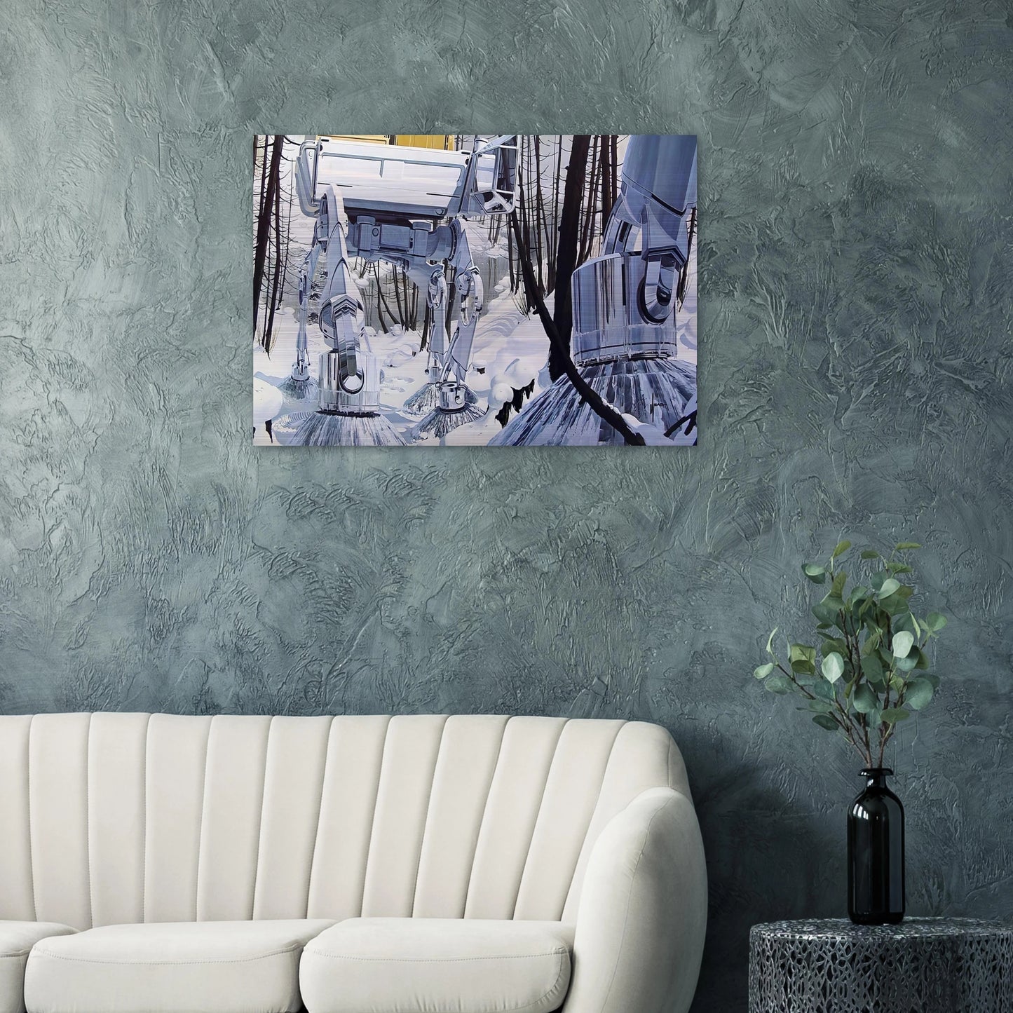 Syd Mead - Syd Mead Brushed Aluminum Print - 70x100 cm / 28x40 inches | Syd Mead Aluminum Print | Syd Mead Prints