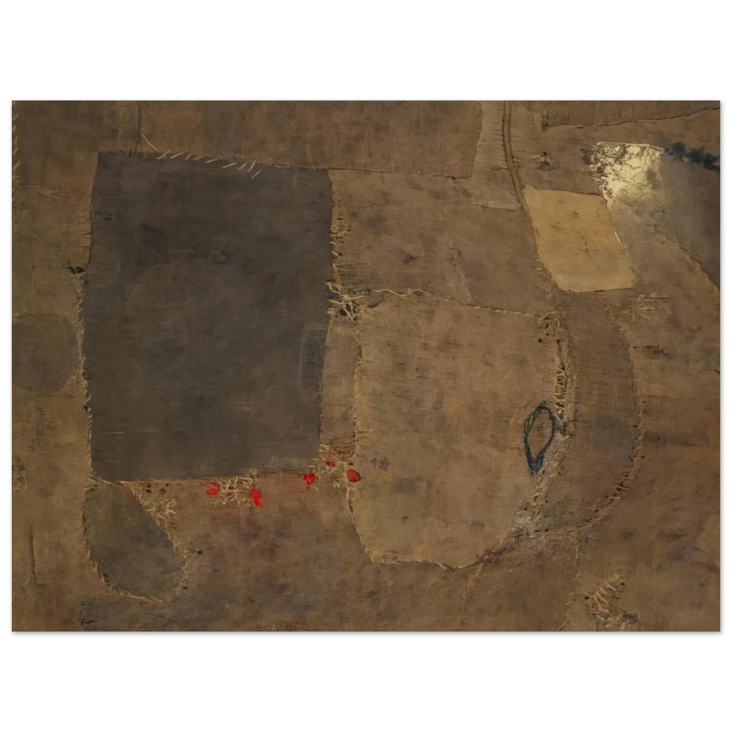 Alberto Burri - Composition  75x100 cm / 30x40inches Fine Art Poster