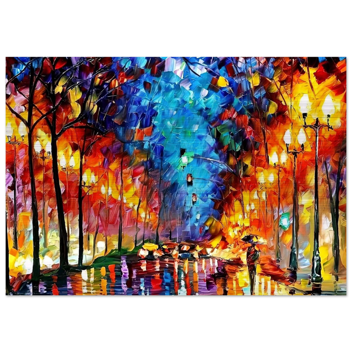 Leonid Afremov - Leonid Afremov Brushed Aluminum Print - 70x100 cm / 28x40 inches | Leonid Afremov Aluminum Print | Leonid Afremov Prints