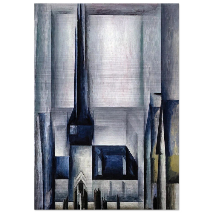 GELMERODA III 1913 - Lyonel Feininger Brushed Aluminum Print - 70x100 cm / 28x40 inches | Lyonel Feininger Aluminum Print | Lyonel Feininger Prints