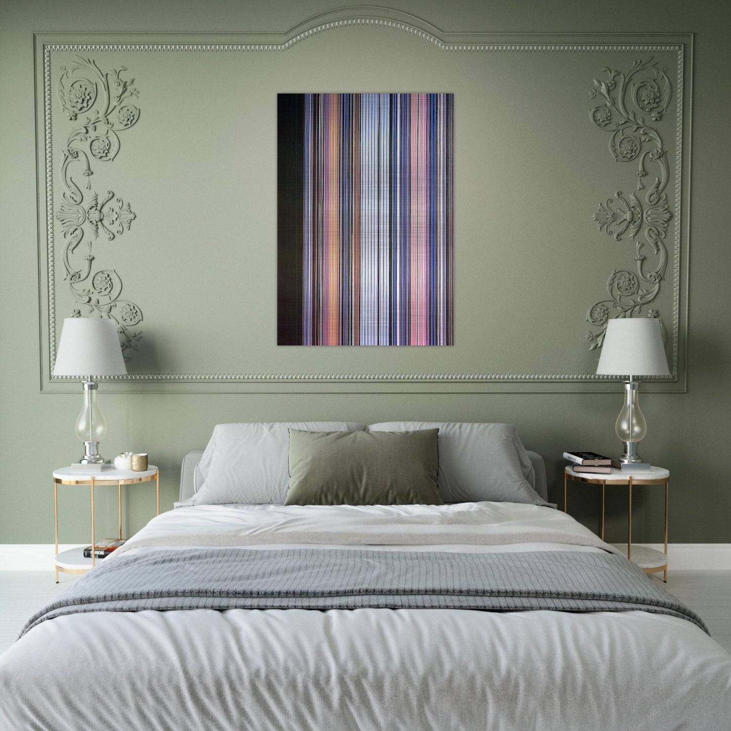 Moroccan Wedding - 1972 - Gene Davis Brushed Aluminum Print - 70x100 cm / 28x40 inches | Gene Davis Aluminum Print | Gene Davis Prints