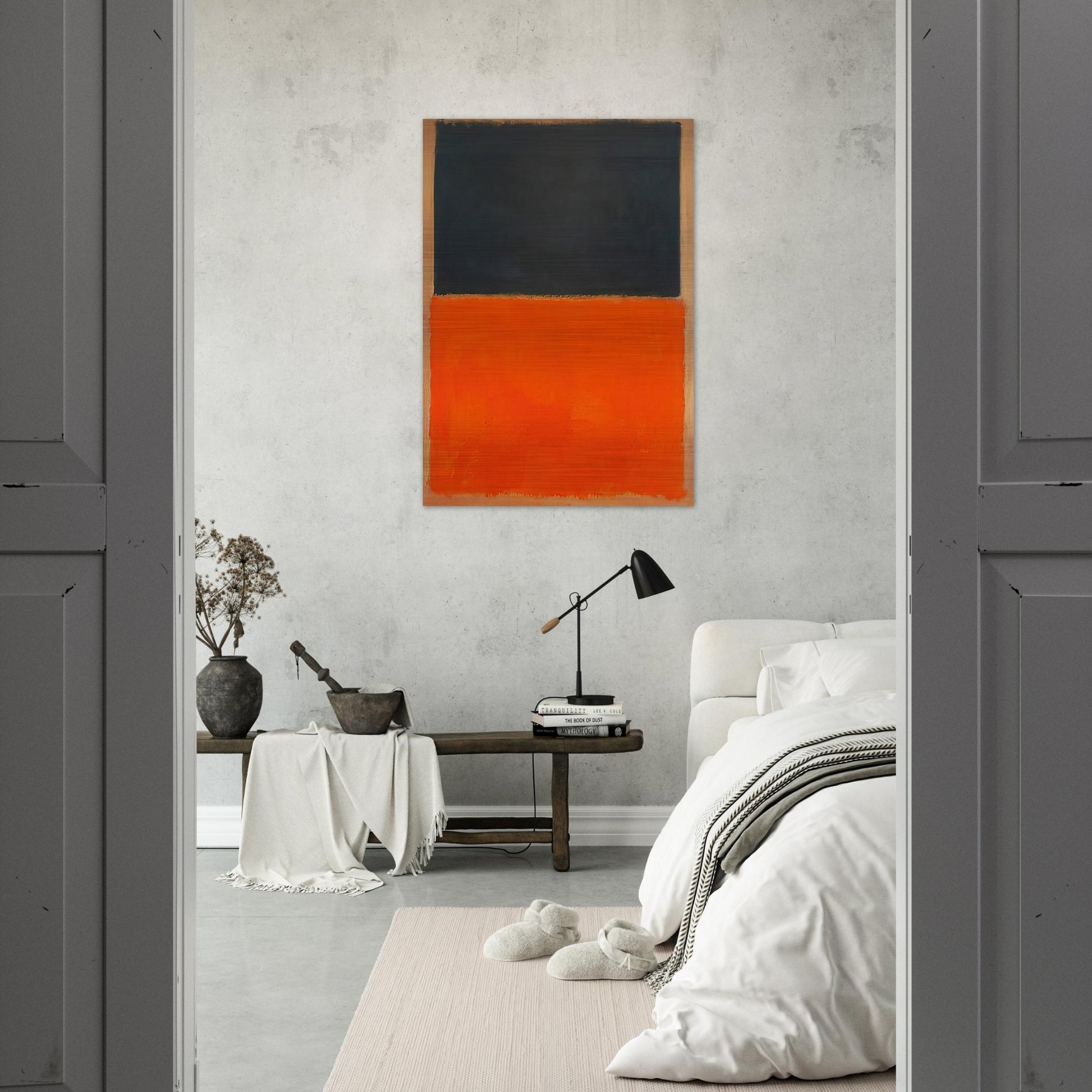 Green and Tangerine on Red - 1956 - Mark Rothko Brushed Aluminum Print - 70x100 cm / 28x40 inches | Mark Rothko Aluminum Print | Mark Rothko Prints