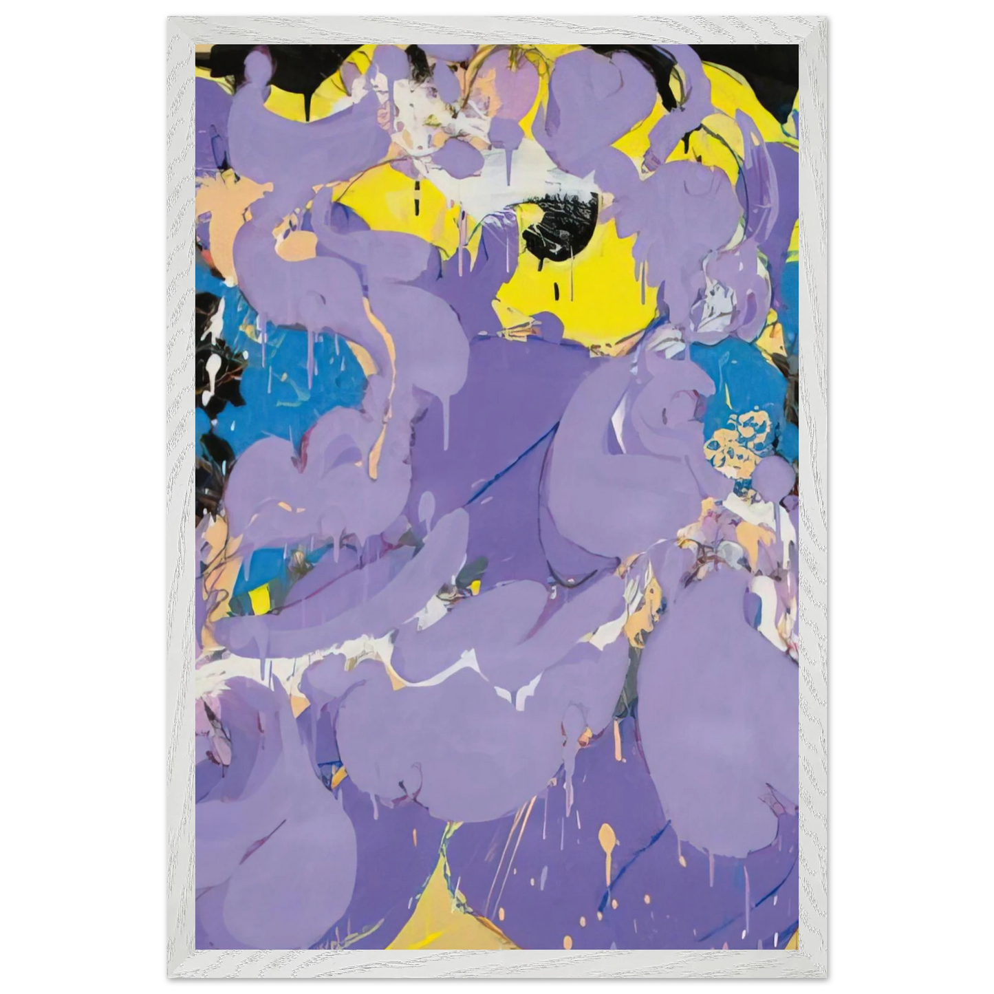 Helen Frankenthaler - Untitled - 1978 Wall art - A2 (42 x 59.4  cm) - Premium Wooden Framed Poster With Fine Art Paper - White frame