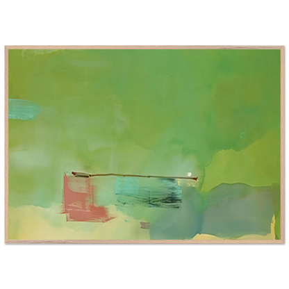 Helen Frankenthaler - Springscape - 1975 Wall art - A1 (59.4 x 84.1  cm) - Premium Wooden Framed Poster With Fine Art Paper-canvas - Wood frame