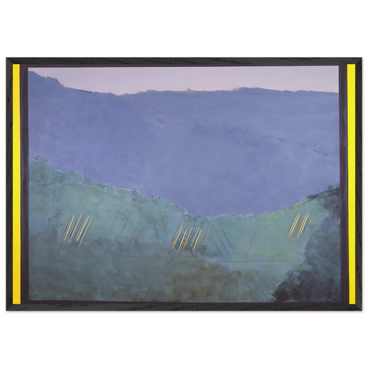 Cheat River - 1968 - Ronnie Landfield Framed Art Print – Black Wooden Frame - Default Title - -Framed Art Print