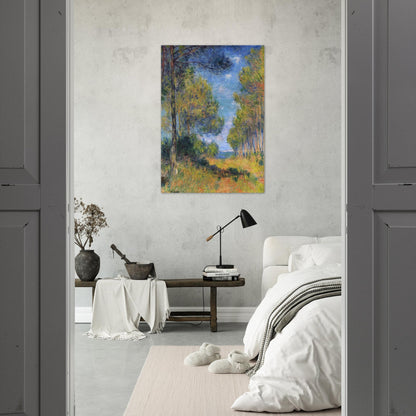 Path at Varengeville - claude monet Brushed Aluminum Print - 70x100 cm / 28x40 inches | claude monet Aluminum Print | claude monet Prints