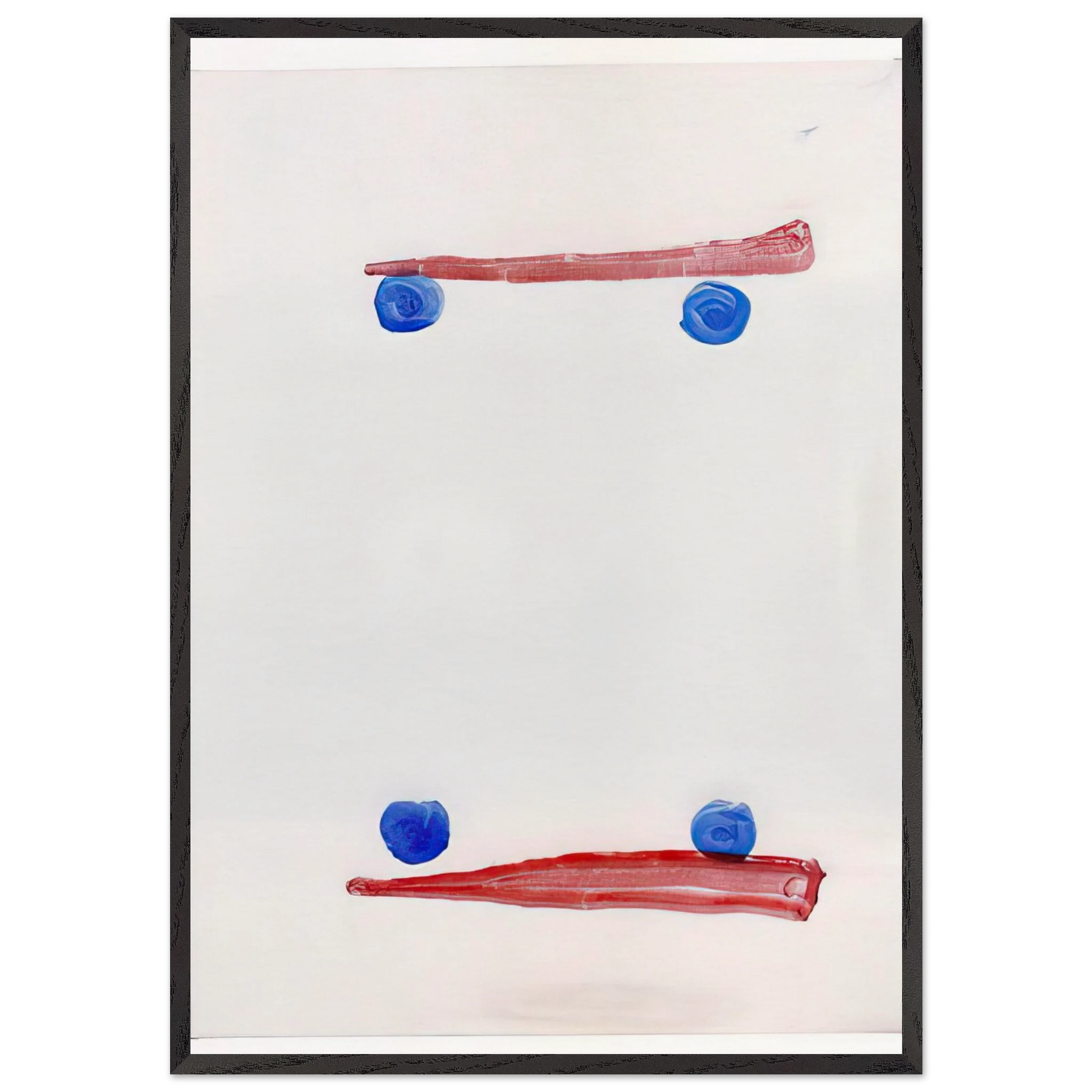 Opponents - 2007 N2 - Raoul De Keyser Framed Art Print – Black Wooden Frame - Default Title - -Framed Art Print