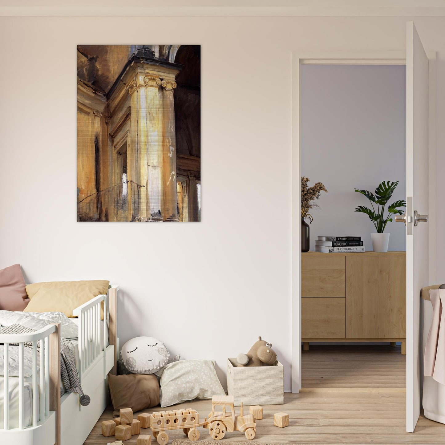 Roman Architecture - John Singer Sargent Brushed Aluminum Print - 70x100 cm / 28x40 inches | John Singer Sargent Aluminum Print | John Singer Sargent Prints