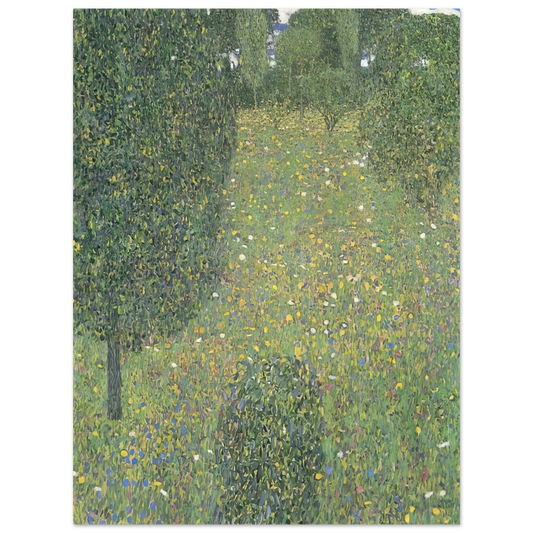 Gustav Klimt - LANDSCAPE GARDEN MEADOW IN FLOWER Fine Art Poster - Default Title
