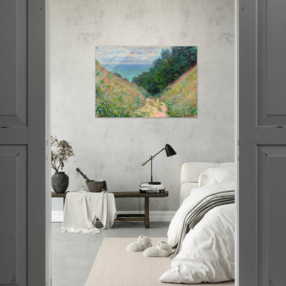 Path at La Cavee, Pourville - claude monet Acrylic Print - 70x100 cm / 28x40″ inches