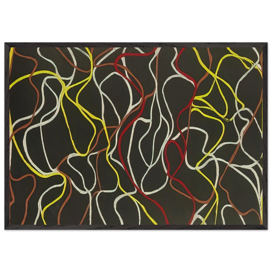 Beyond Eagles Mere 2 - 2001 - Brice Marden Framed Art Print – Black Wooden Frame - Default Title - -Framed Art Print