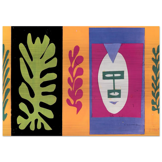 THE ESCHIMO 1947 - Henri Matisse Brushed Aluminum Print - 70x100 cm / 28x40 inches | Henri Matisse Aluminum Print | Henri Matisse Prints