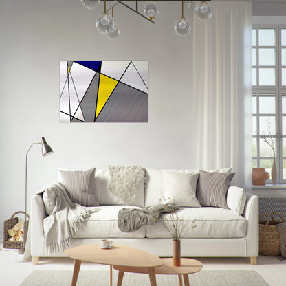 PERFECT PAINTING 1 1985 - Roy Lichtenstein Brushed Aluminum Print - 70x100 cm / 28x40 inches | Roy Lichtenstein Aluminum Print | Roy Lichtenstein Prints