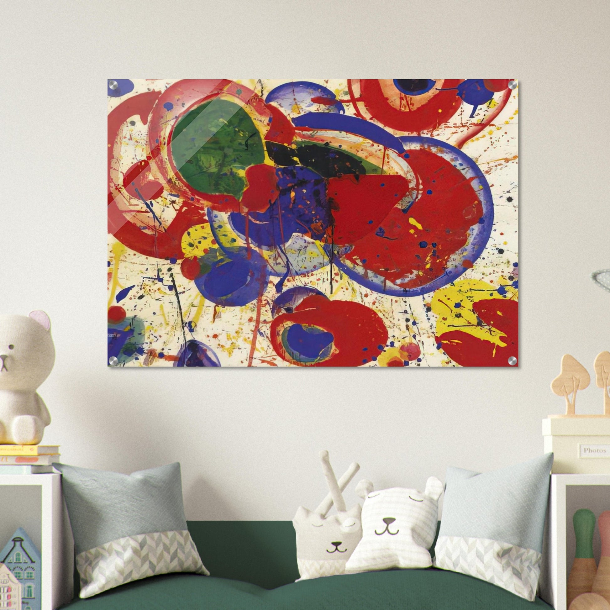 All Red - Sam Francis Acrylic Print - 70x100 cm / 28x40″ inches | Sam Francis Wall Art | Sam Francis Prints