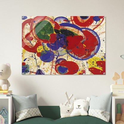 All Red - Sam Francis Acrylic Print - 70x100 cm / 28x40″ inches | Sam Francis Wall Art | Sam Francis Prints