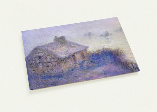 Customs House at Varengeville in the Fog By claude monet Pack of 10 Post Cards | claude monet Post Cards | A6 (10.5 x 14.8 cm) - 4.1 x 5.8 inches