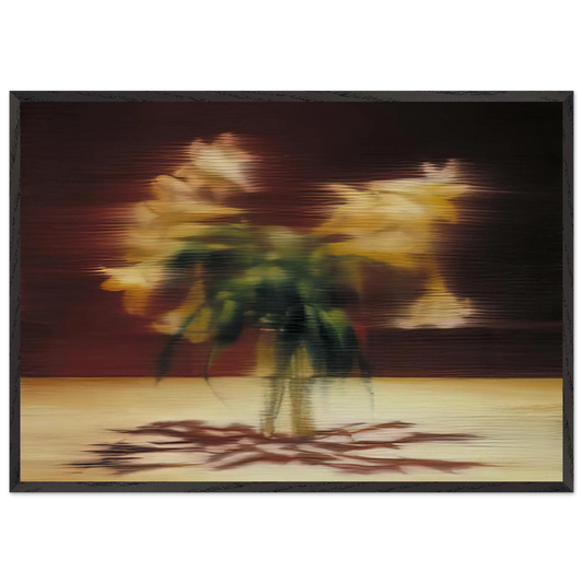 LILIES - Gerhard Richter 70x100 cm / 28x40 inches Framed Art Print – Black Wooden Frame