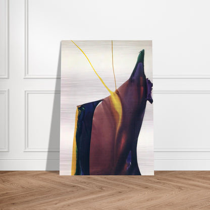 Phenomena Yellow Strike - 1963 - Paul Jenkins Brushed Aluminum Print - 70x100 cm / 28x40 inches | Paul Jenkins Aluminum Print | Paul Jenkins Prints