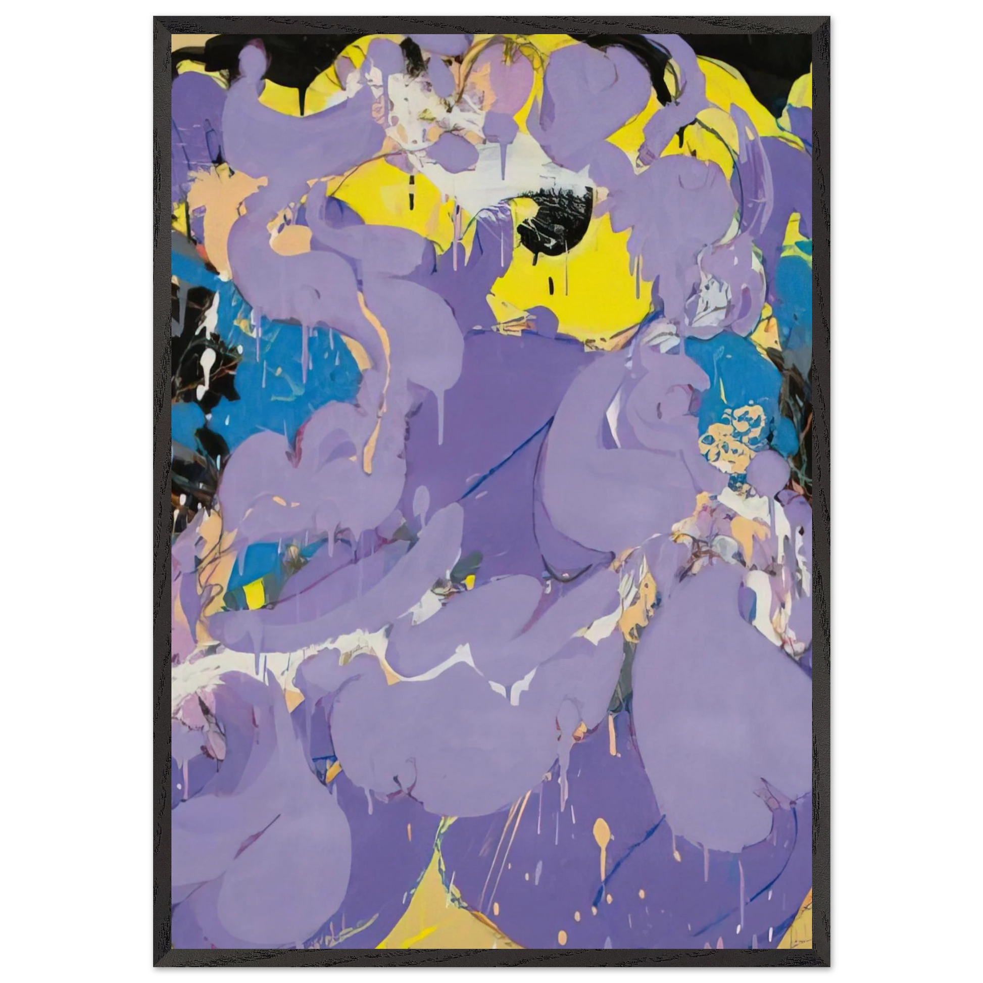 Untitled - 1978 N2 - Norman Bluhm Framed Art Print – Black Wooden Frame - Default Title - -Framed Art Print
