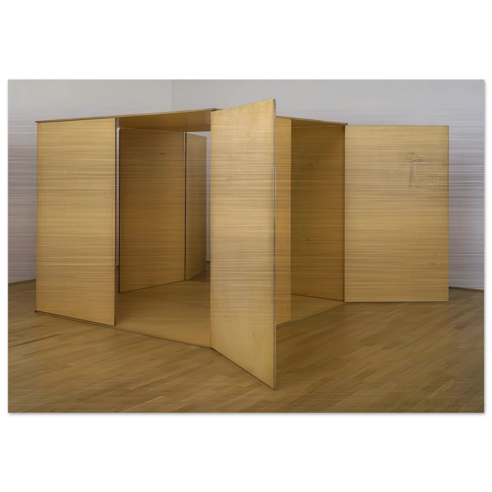Prototype for Revolving Vane - 1968 - Charlotte Posenenske Brushed Aluminum Print - 70x100 cm / 28x40 inches | Charlotte Posenenske Aluminum Print | Charlotte Posenenske Prints