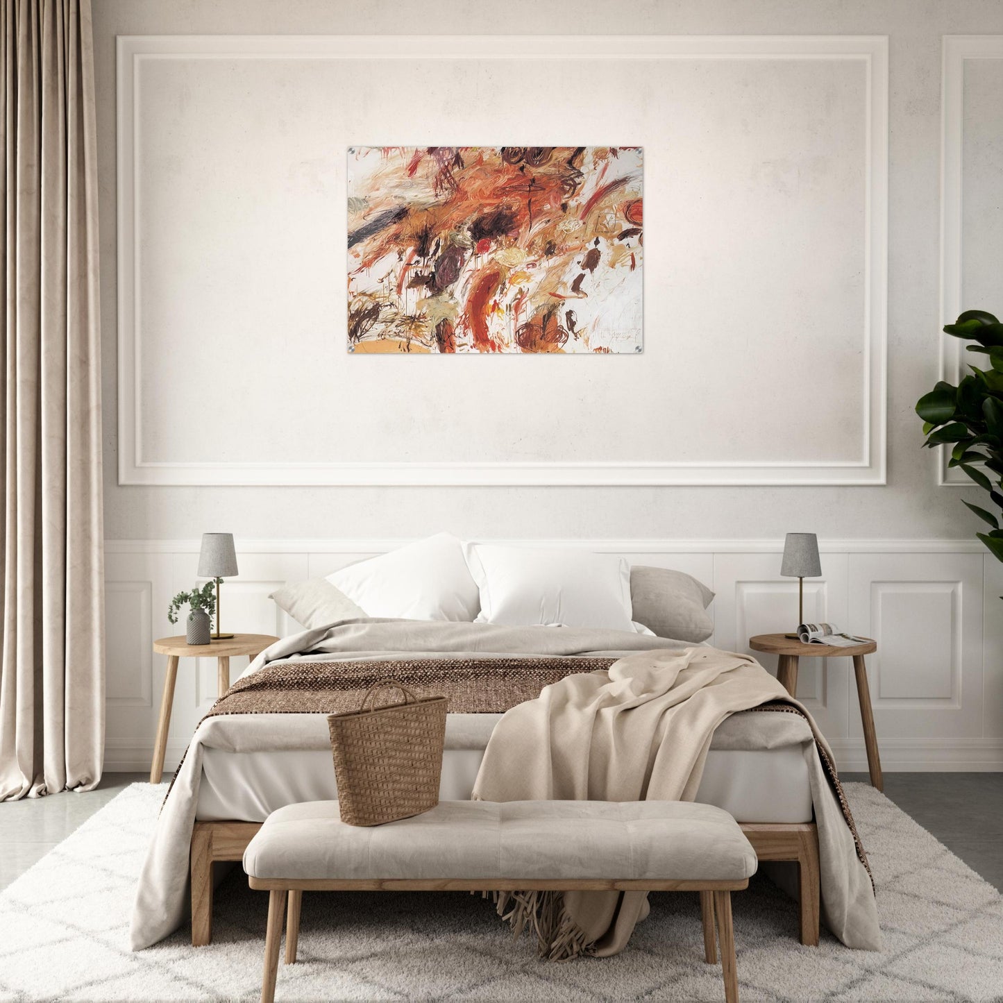 Ferragosto V - Cy Twombly Acrylic Print - 70x100 cm / 28x40″ inches | Cy Twombly Wall Art | Cy Twombly Prints