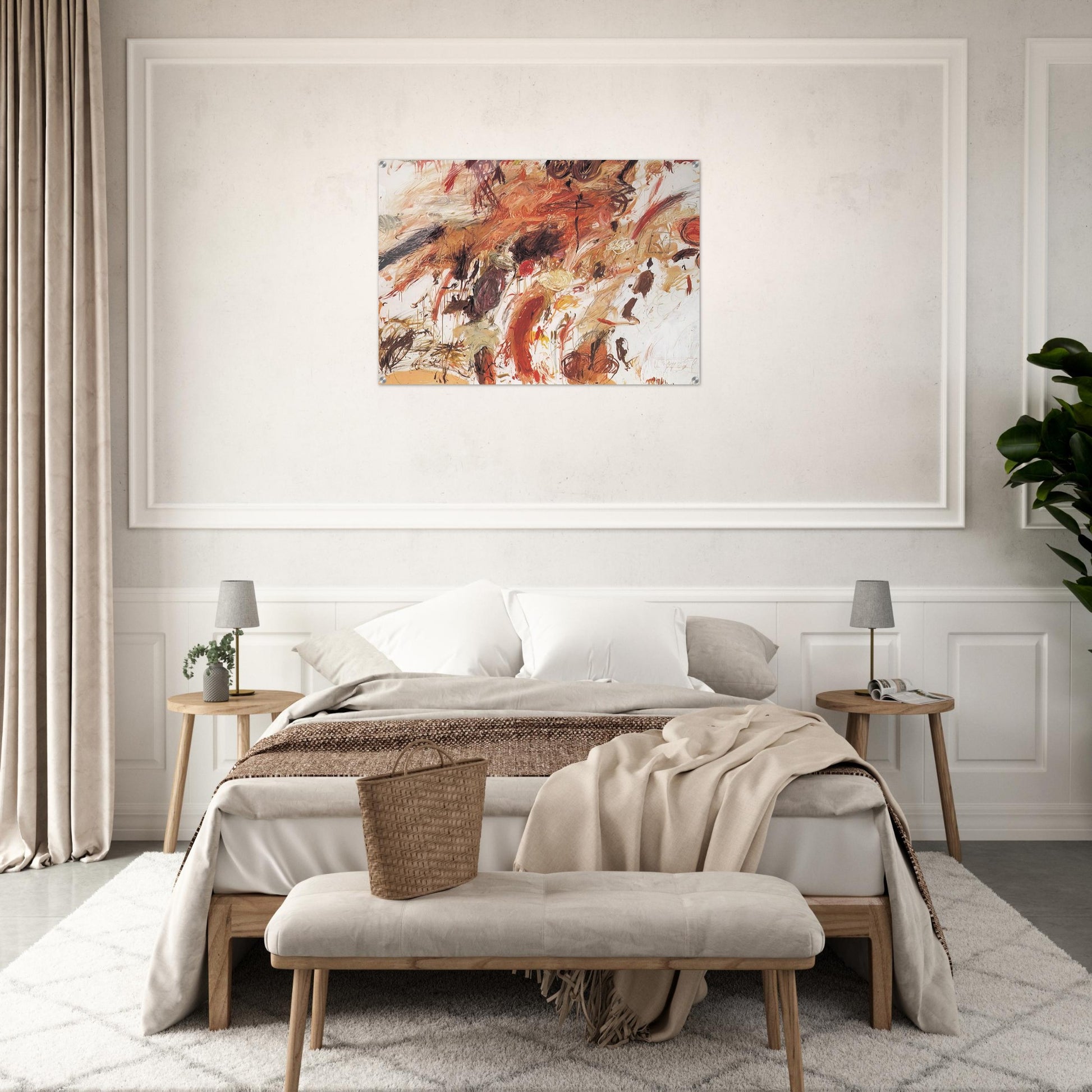 Ferragosto V - Cy Twombly Acrylic Print - 70x100 cm / 28x40″ inches | Cy Twombly Wall Art | Cy Twombly Prints