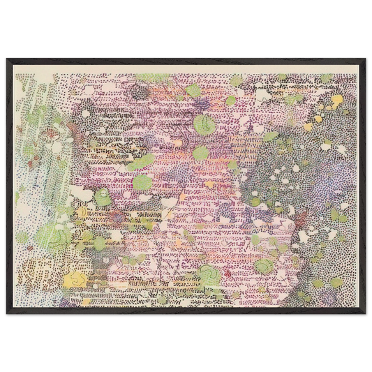 I Part of Sabine D Region Southwest Mare Tranquilitatis from Lithographs Based on Geologic Maps of Lunar Orbiter and Apollo Landing Sites - 1972 - Nancy Graves Framed Art Print – Black Wooden Frame - Default Title - -Framed Art Print