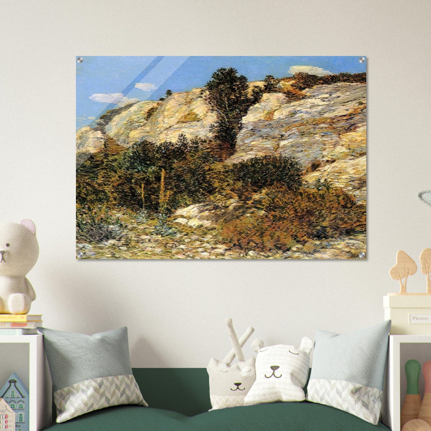 Lyman's Ledge, Appledore - Childe Hassam Acrylic Print - 70x100 cm / 28x40″ inches | Childe Hassam Wall Art | Childe Hassam Prints