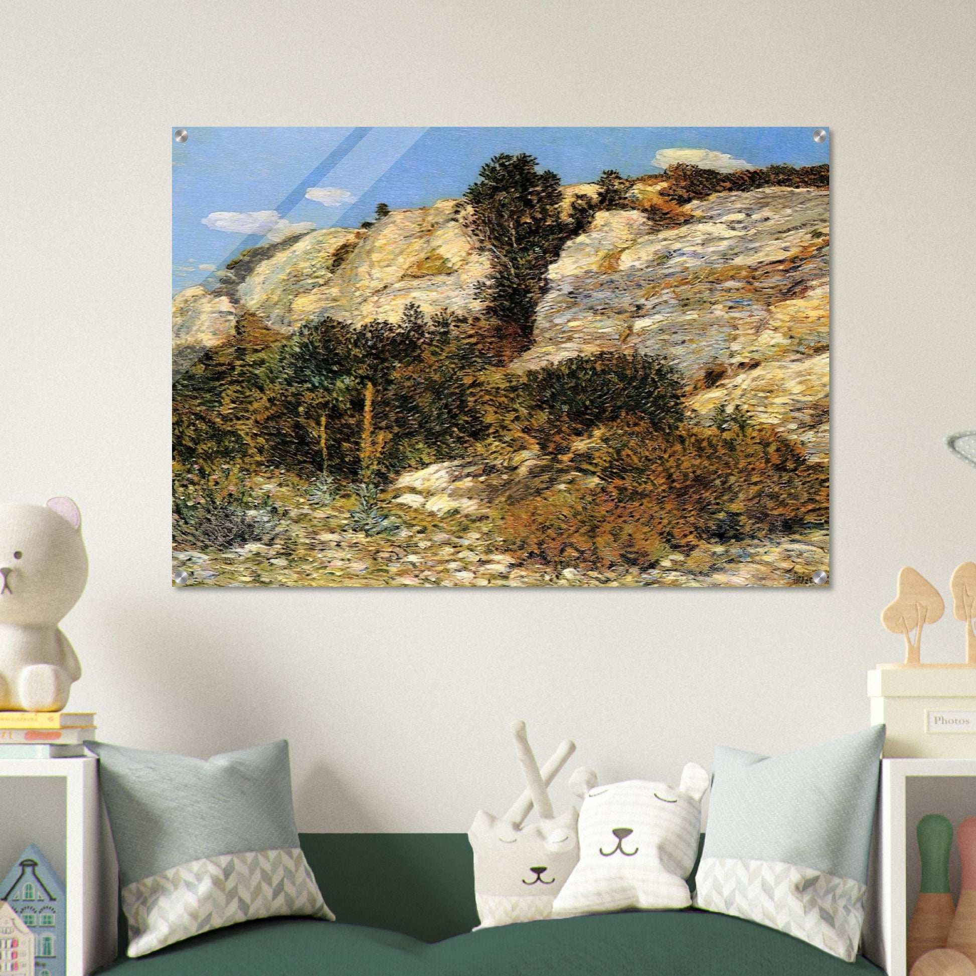 Lyman's Ledge, Appledore - Childe Hassam Acrylic Print - 70x100 cm / 28x40″ inches | Childe Hassam Wall Art | Childe Hassam Prints