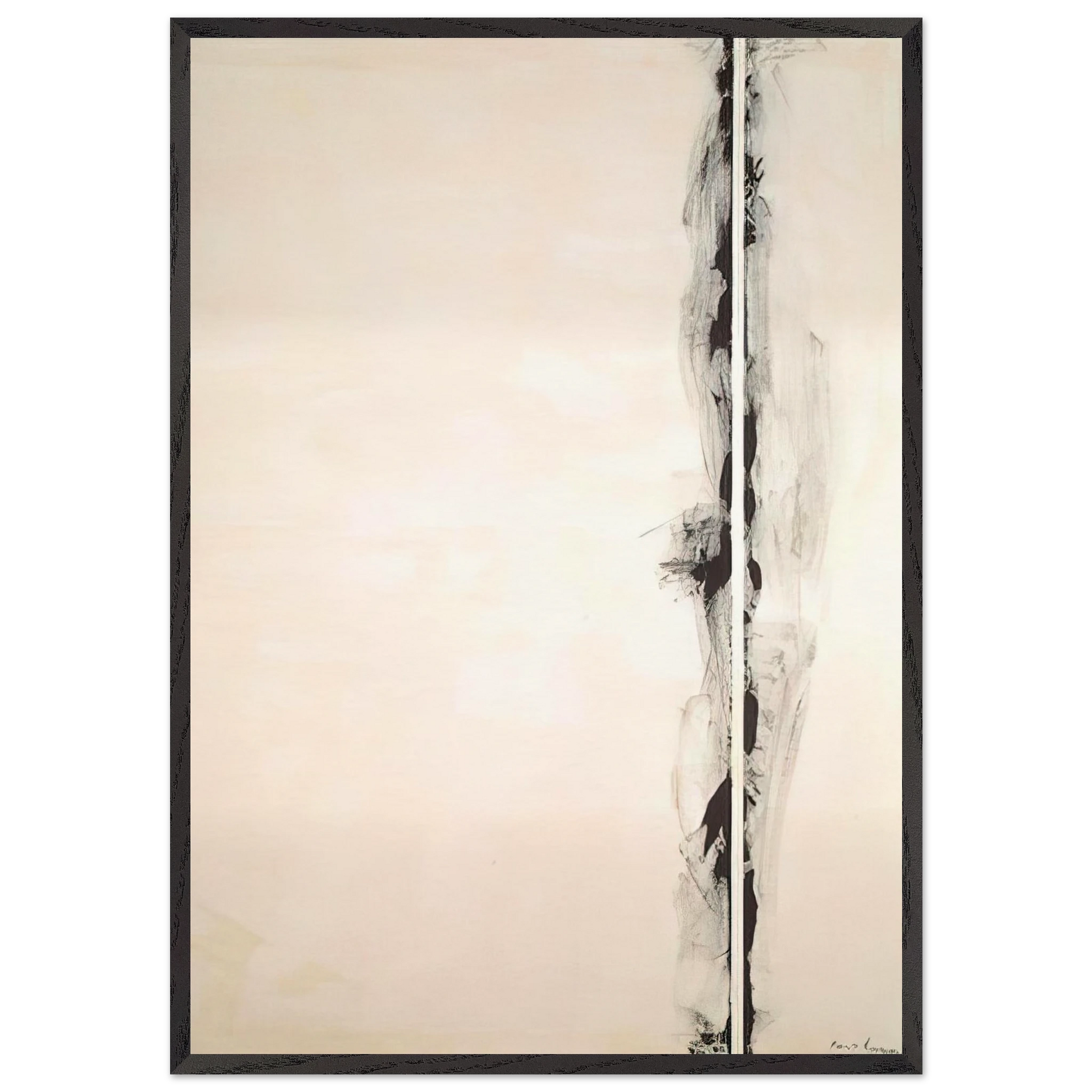 The Station of the Cross - First Station - Barnett Newman Framed Art Print – Black Wooden Frame - Default Title - -Framed Art Print