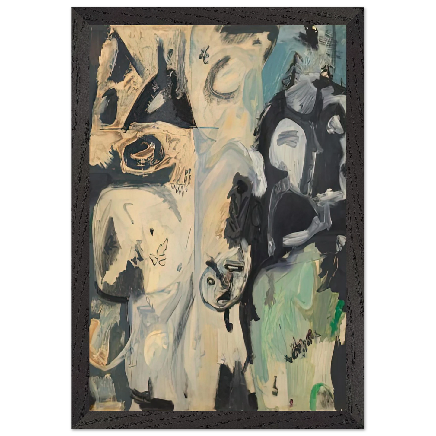 Helen Frankenthaler - Untitled, 1950- Wall Art - 28x40 inches / 70x70 cm - Canvas (Imperial) - -