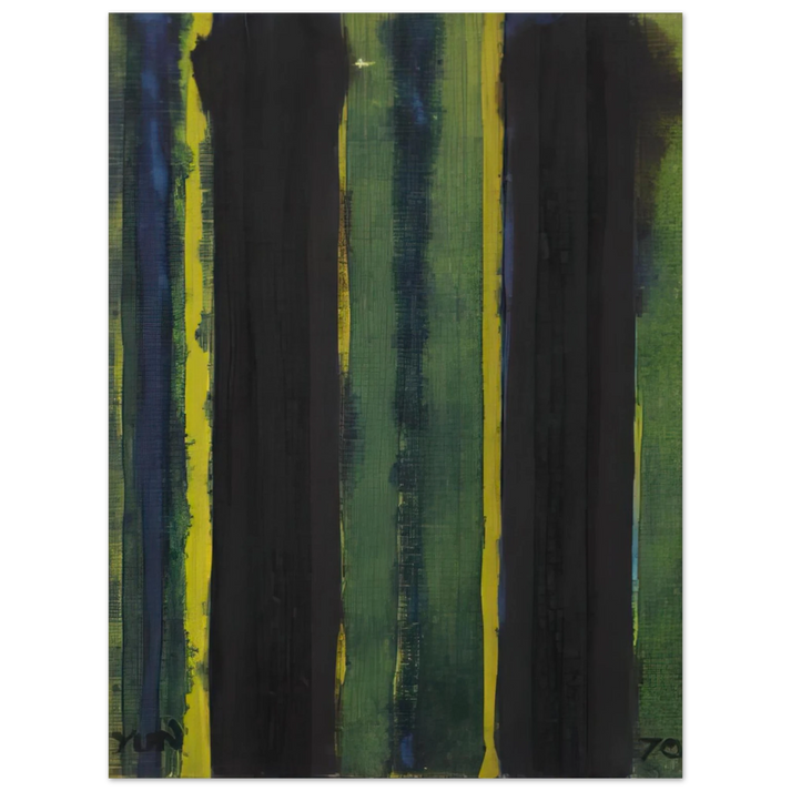 Yun Hyong-keun - Untitled - 1970  75x100 cm / 30x40inches Fine Art Poster