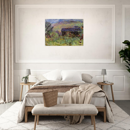 The House Seen through the Roses - claude monet Acrylic Print - 70x100 cm / 28x40″ inches