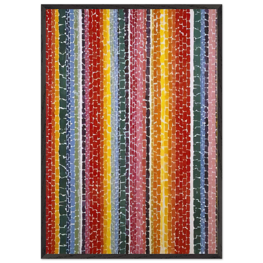 EARTH SERMON BEAUTY LOVE AND PEACE 1971 - Alma Woodsey Thomas Framed Art Print – Black Wooden Frame - Default Title - -Framed Art Print