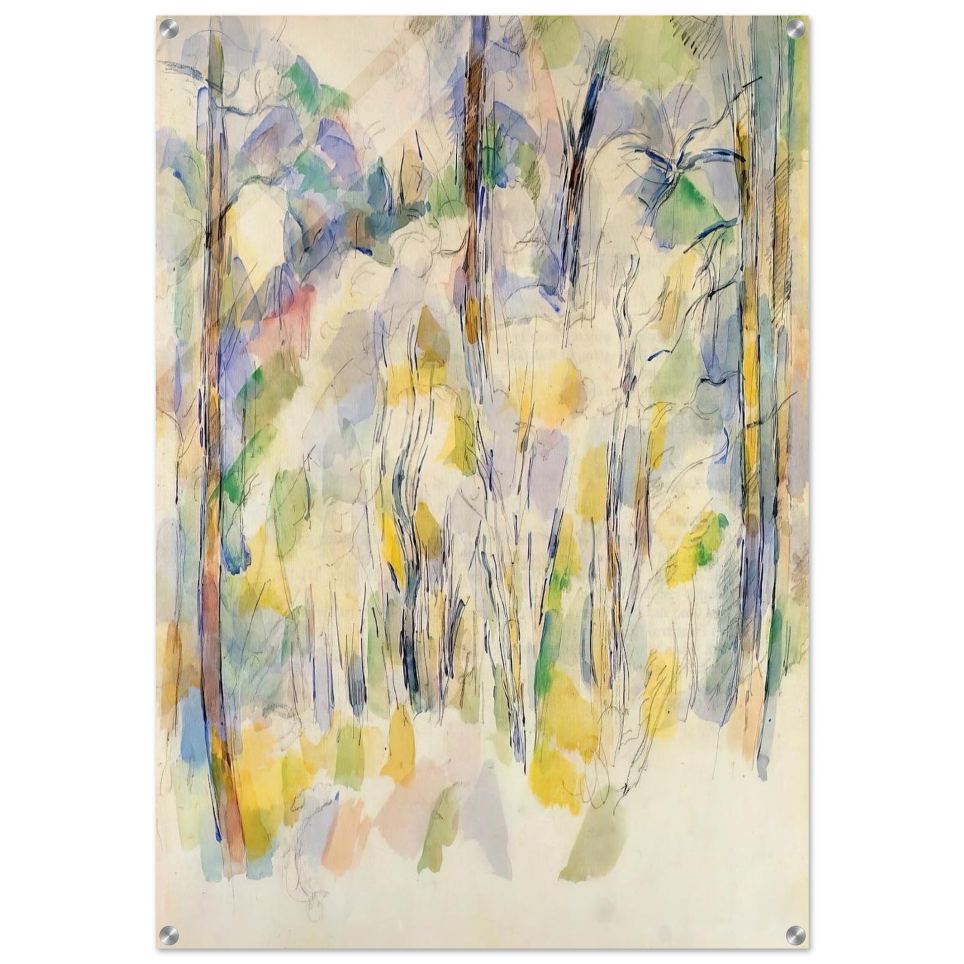 In the Woods - Paul Cézanne Acrylic Print - 70x100 cm / 28x40″ inches