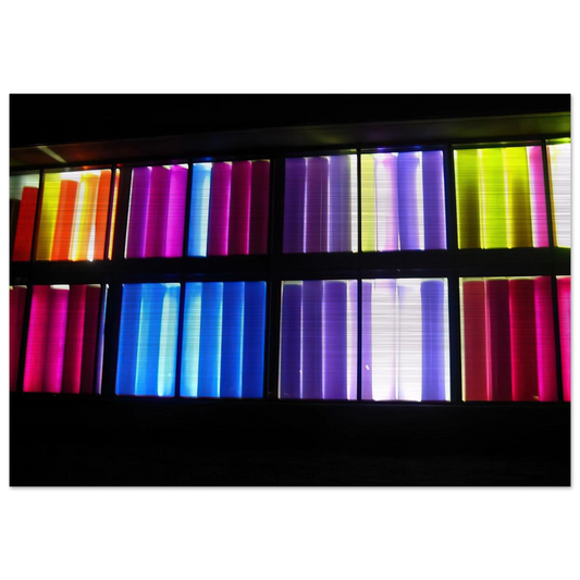 Sun Sonata - 1983 Williamsburg, Virginia, United States - Gene Davis Brushed Aluminum Print - 70x100 cm / 28x40 inches | Gene Davis Aluminum Print | Gene Davis Prints