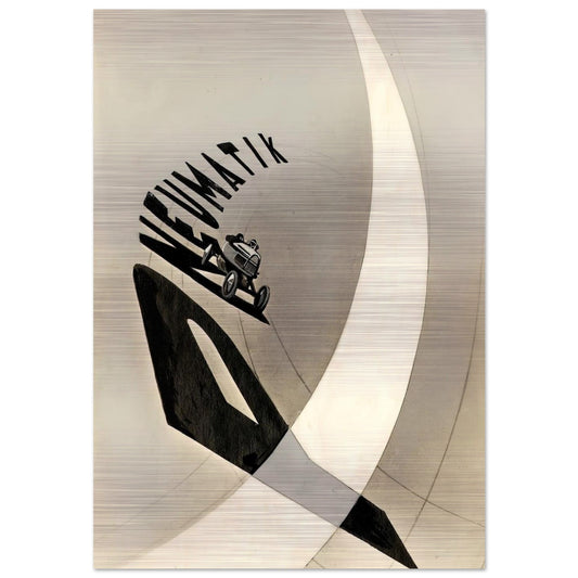 Pneumatik - Laszlo Moholy-Nagy Brushed Aluminum Print - 70x100 cm / 28x40 inches | Laszlo Moholy-Nagy Aluminum Print | Laszlo Moholy-Nagy Prints