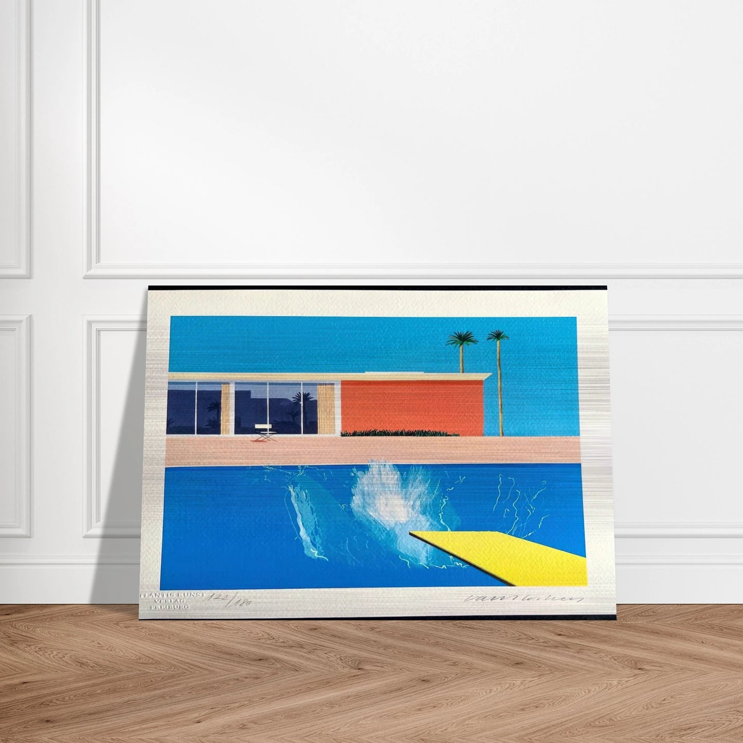 David Hockney - David Hockney Brushed Aluminum Print - 70x100 cm / 28x40 inches | David Hockney Aluminum Print | David Hockney Prints