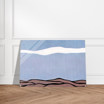 LANDSCAPE 1964 - Roy Lichtenstein Acrylic Print - 70x100 cm / 28x40″ inches | Roy Lichtenstein Wall Art | Roy Lichtenstein Prints