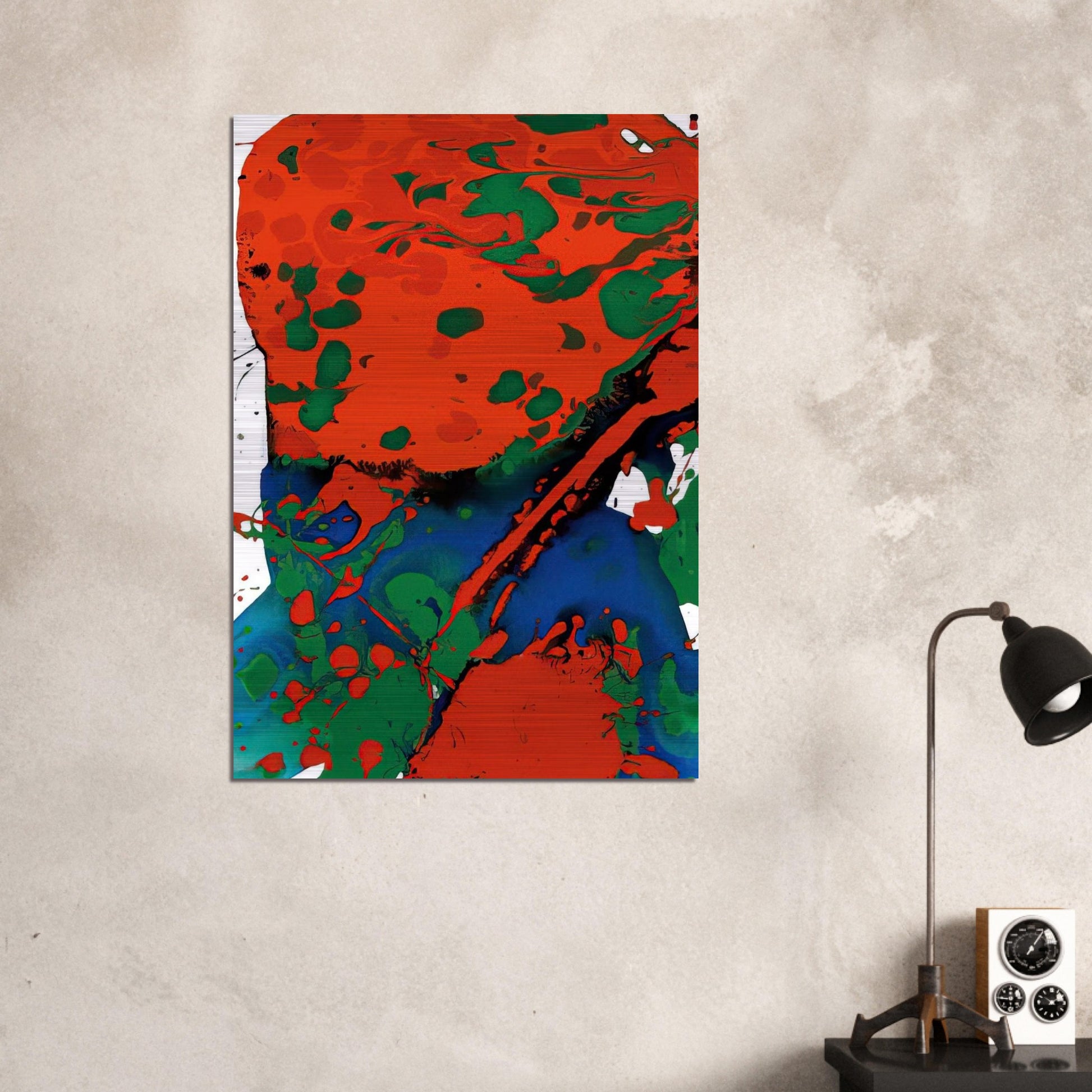 Untitled  SFP94-137  SFF 1807  - Sam Francis Brushed Aluminum Print - 70x100 cm / 28x40 inches | Sam Francis Aluminum Print | Sam Francis Prints