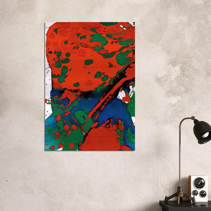 Untitled  SFP94-137  SFF 1807  - Sam Francis Brushed Aluminum Print - 70x100 cm / 28x40 inches | Sam Francis Aluminum Print | Sam Francis Prints